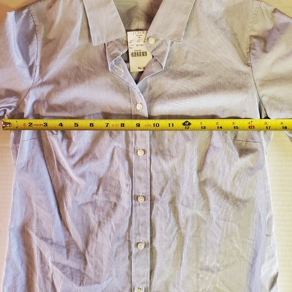 J CREW Thin Pinstripe Dress Shirt NEW with Tag - Picture 5 of 5